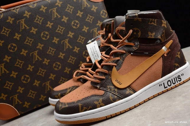 Rep OW x Off-Louis AQ0818-158 Air Jordan AJ1 1 0816